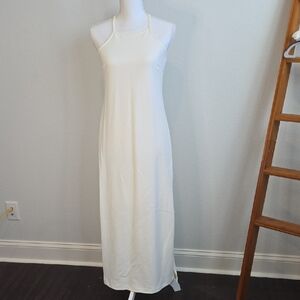 Boston Proper Elegant White Maxi Dress
